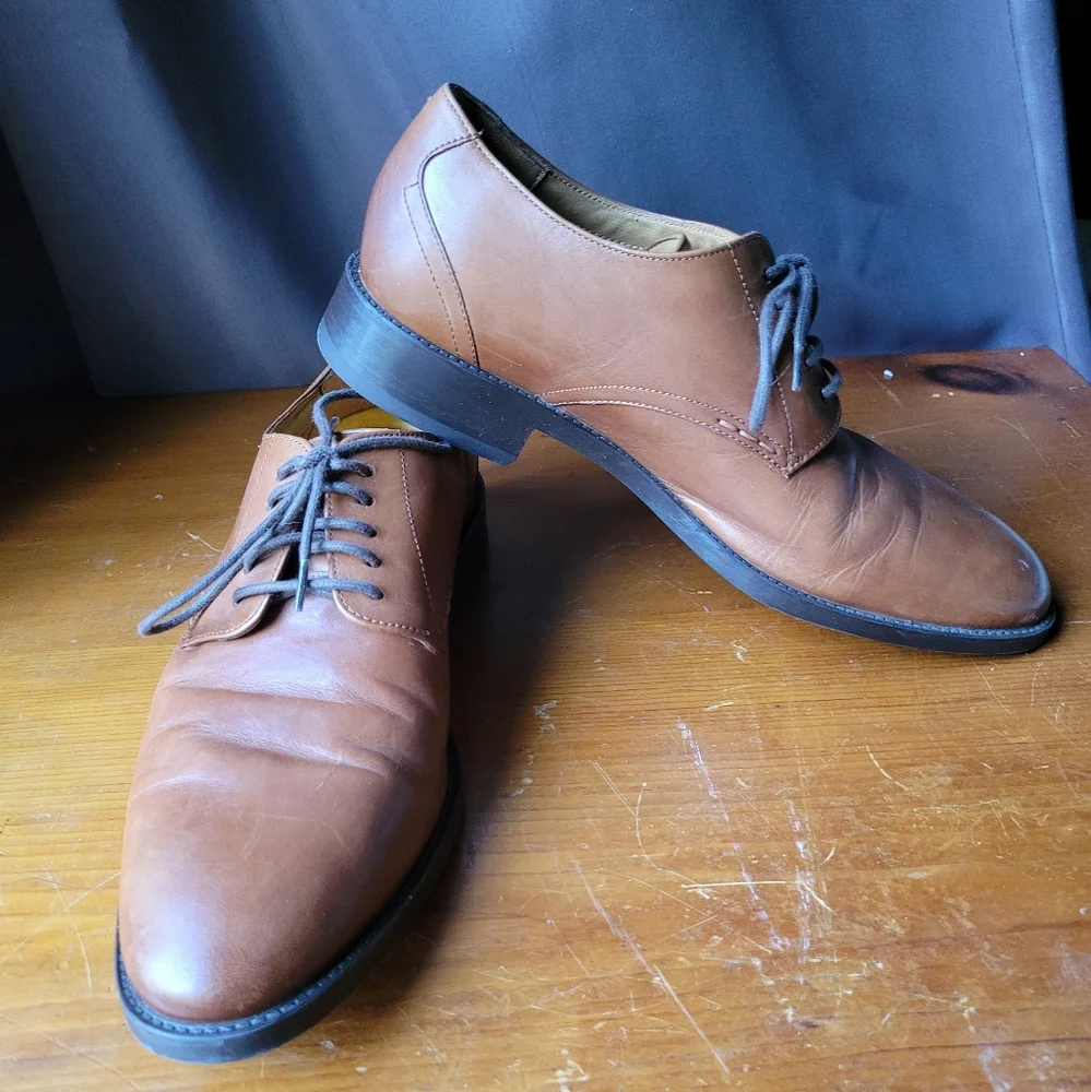 Cole Haan Grand 360 Men's Size 8M Brown Leather Dress Oxford Shoes C32352
